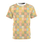 Patchwork Floral Tee — Pastel Vintage Quilt All-Over Print T-Shirt