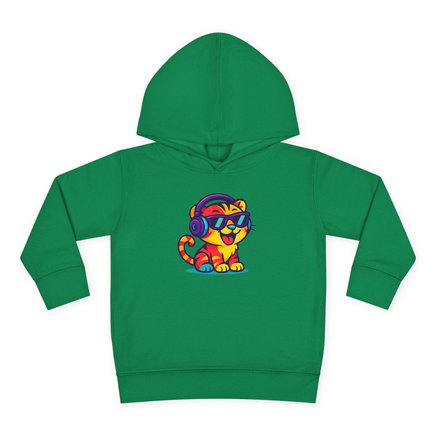 Colorful Tiger Hoodie for Toddlers | Fun Pullover for Kids, Cute Toddler Apparel, Kids' Gift, Birthday Present, Playtime Wear