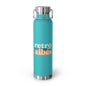Retro Vibes Insulated Water Bottle, 22oz - Trendy Travel Flask, Stylish Hydration Gift for Fitness Lovers, Eco-Friendly Beverage Container