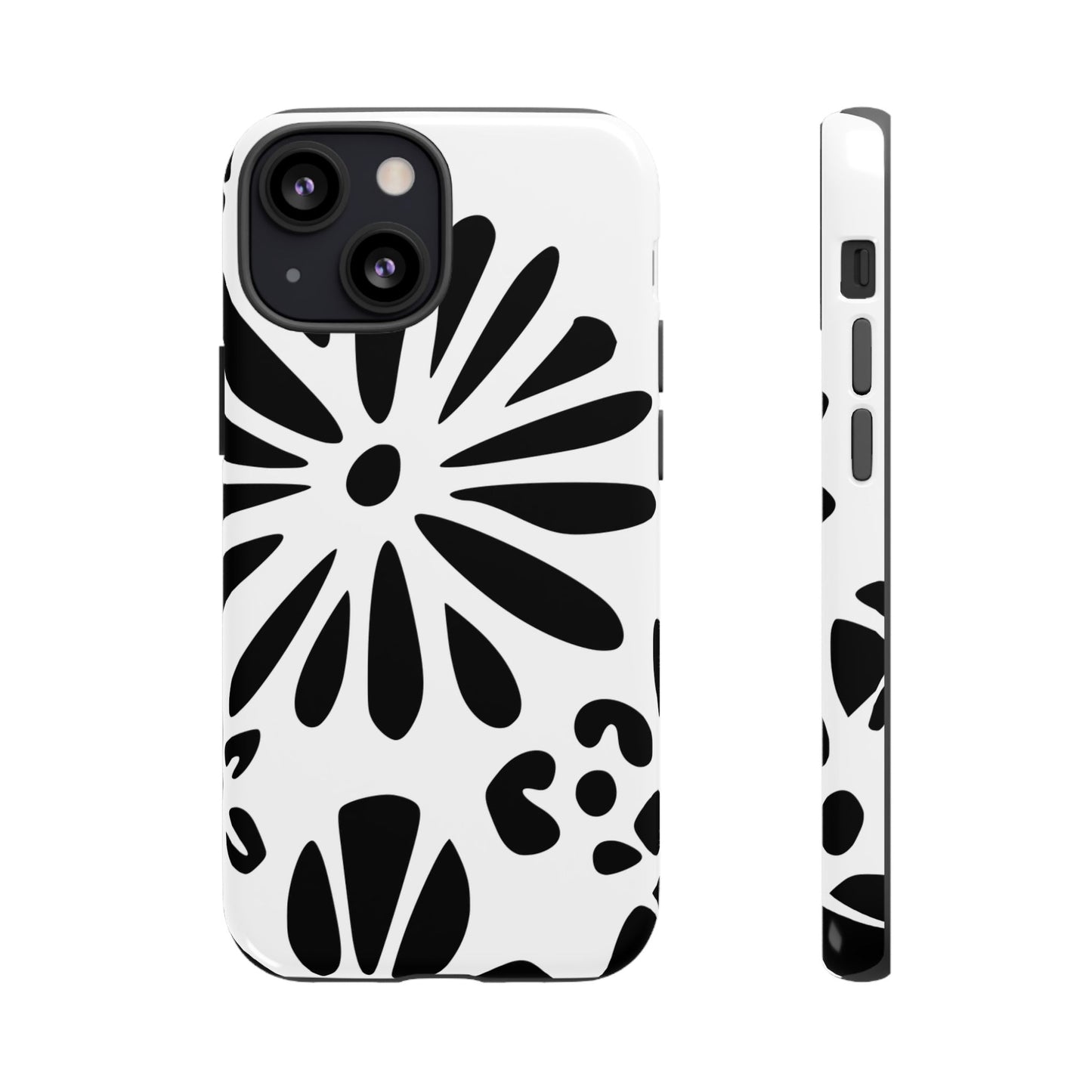 Stylish Phone Case with Floral Design, Tough Phone Cover for Her, Trendy Black and White Cell Phone Case, Unique Gift for Birthdays [...]