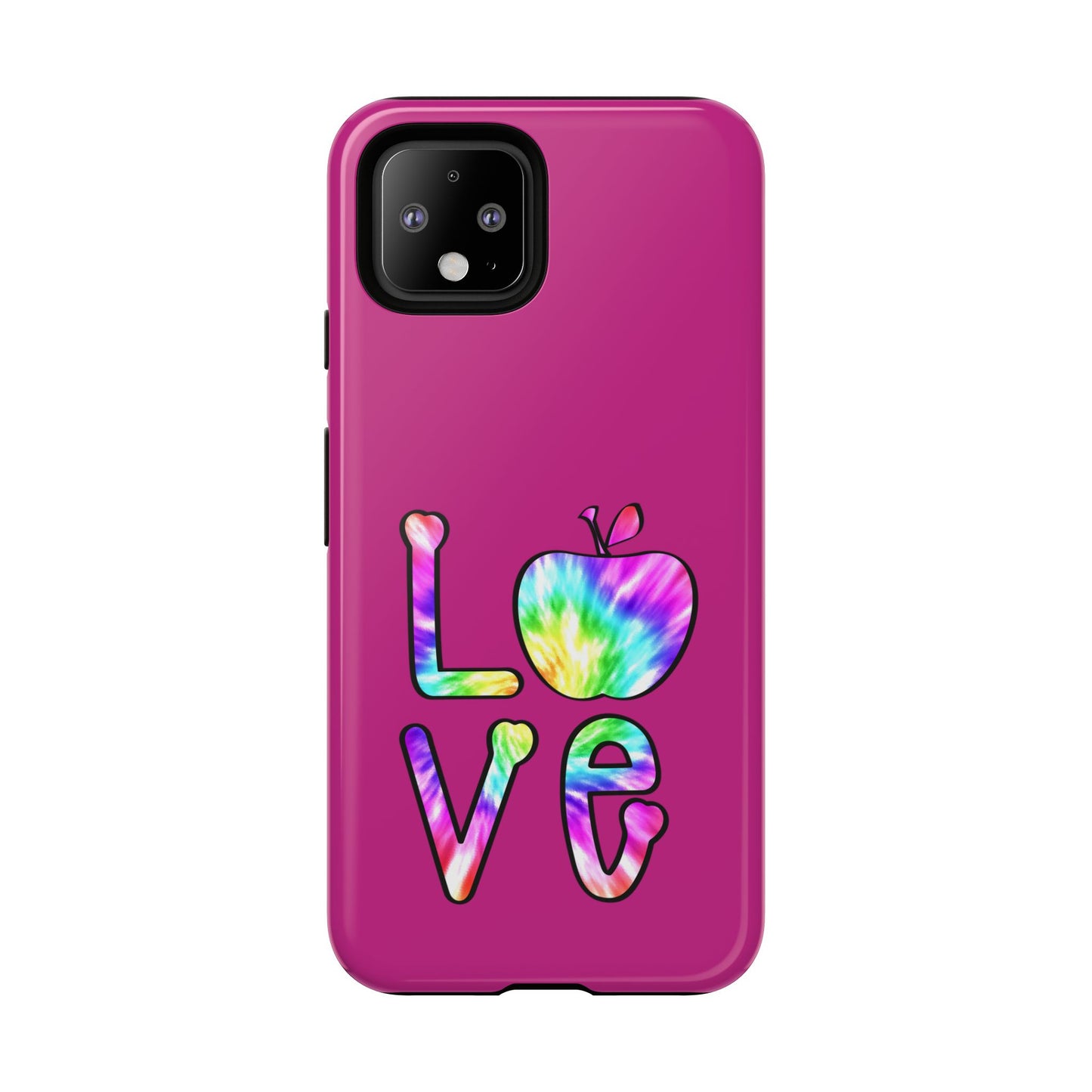 Colorful Love Phone Case, Tough Cases for iPhone, Cute Phone Accessory, Gift for Her, Summer Vibe Phone Cover