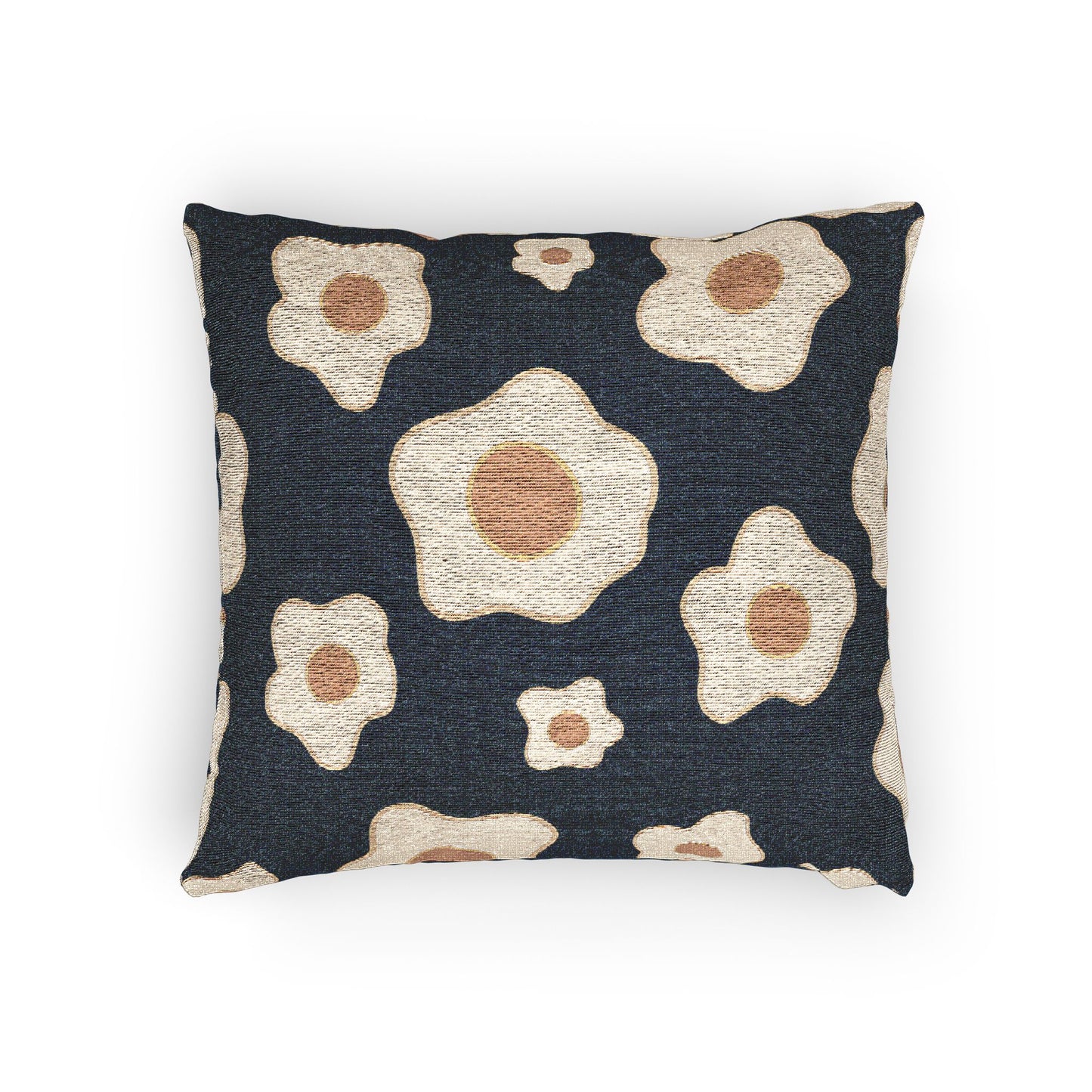 Boho Floral Woven Pillow, Cozy Home Decor, Throw Pillow, Living Room Accent, Gift for Housewarming, Bohemian Style