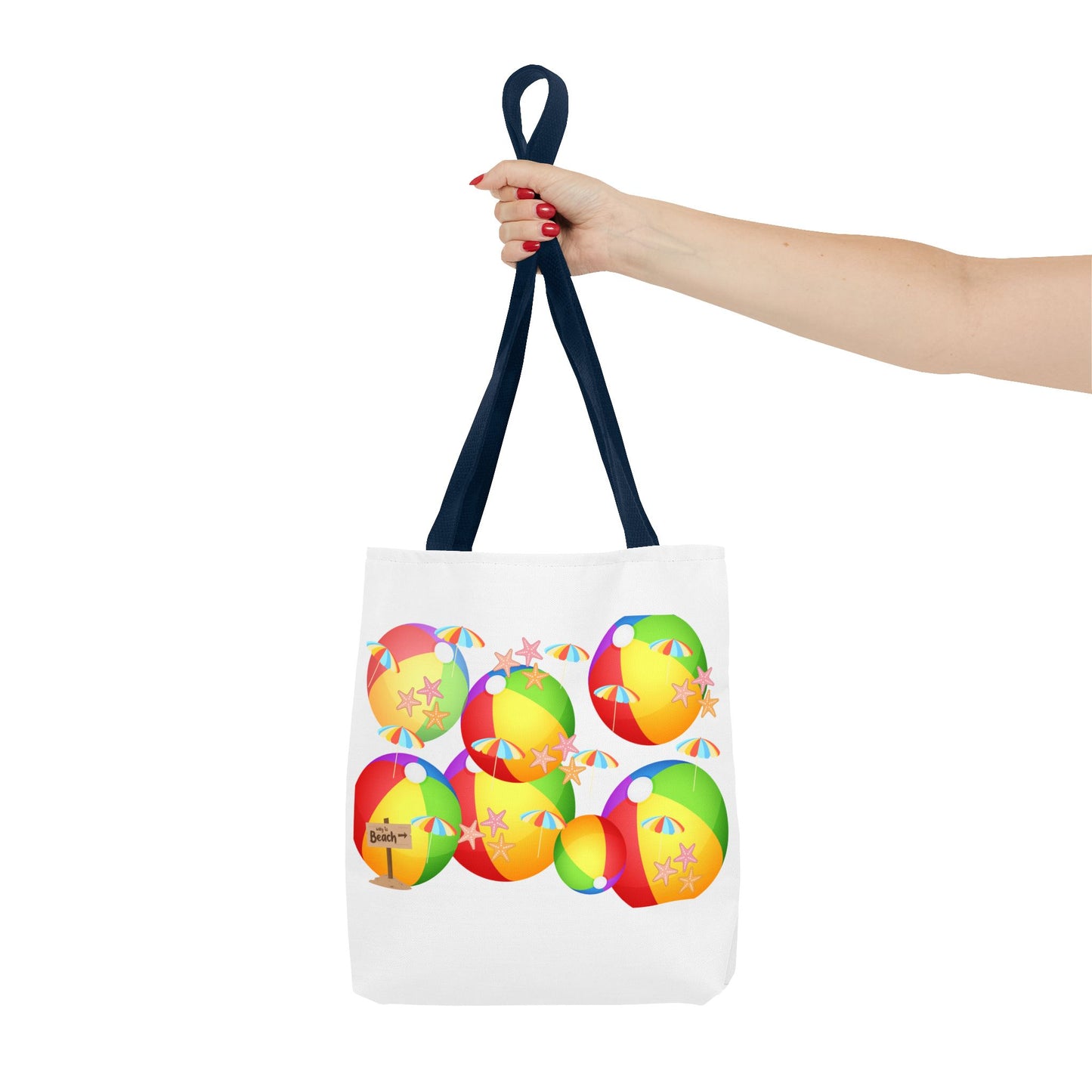 Colorful Beach Ball Tote Bag, Fun Tote for Summer