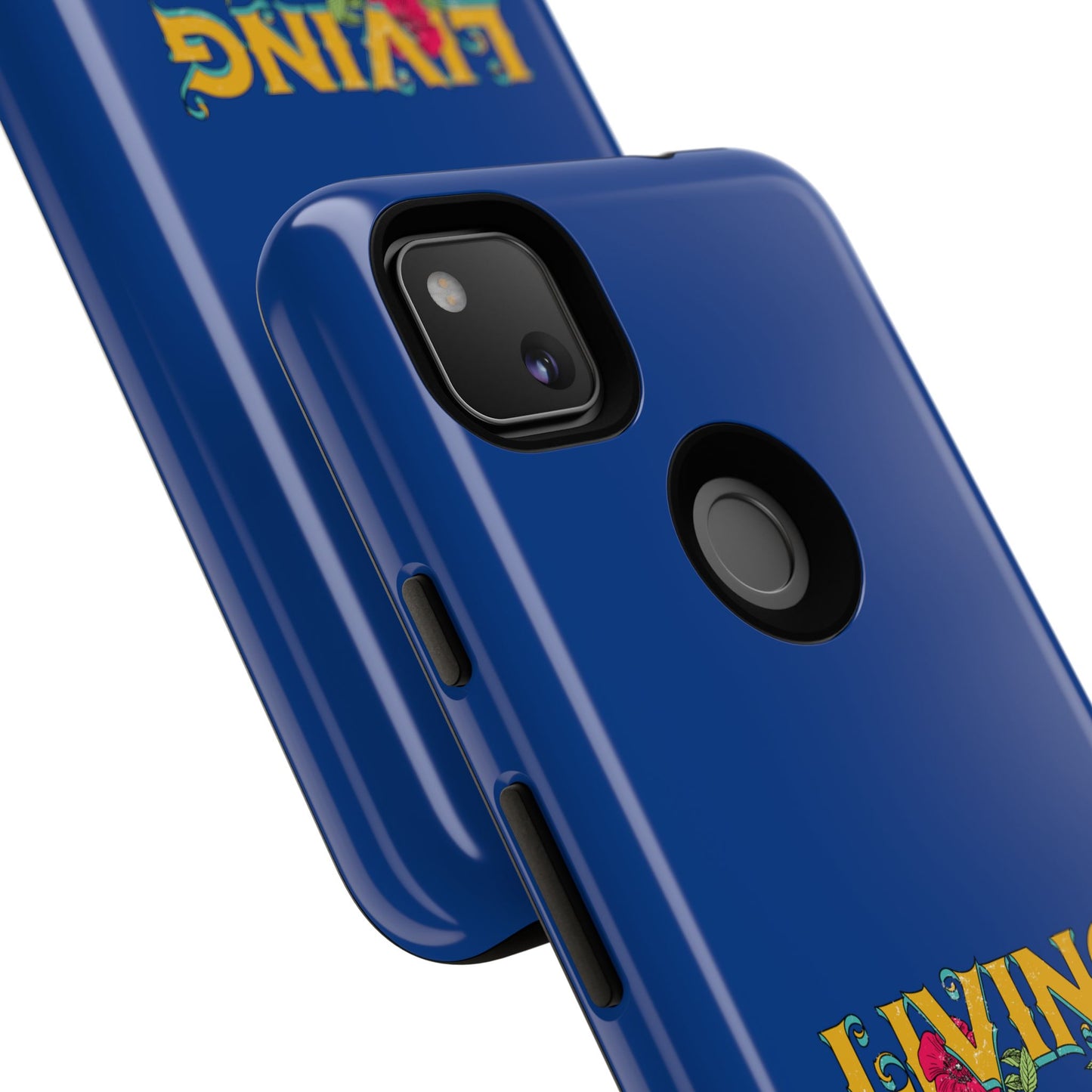 Living the Dream Phone Case, Floral Phone Cover, Tough Phone Case, Inspirational Gift, Boho Style Accessory, Dreamer Case