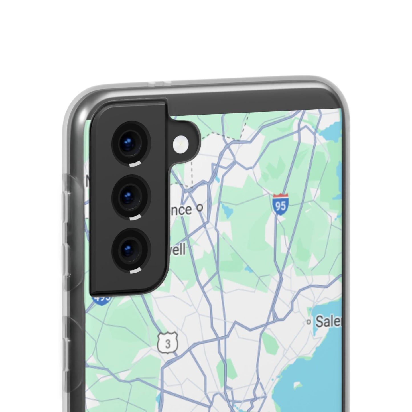 Boston Map Flexi Case for iPhone, Custom Location Phone Case, Unique Gift, Boston Heart Design, Travel Lover Accessory