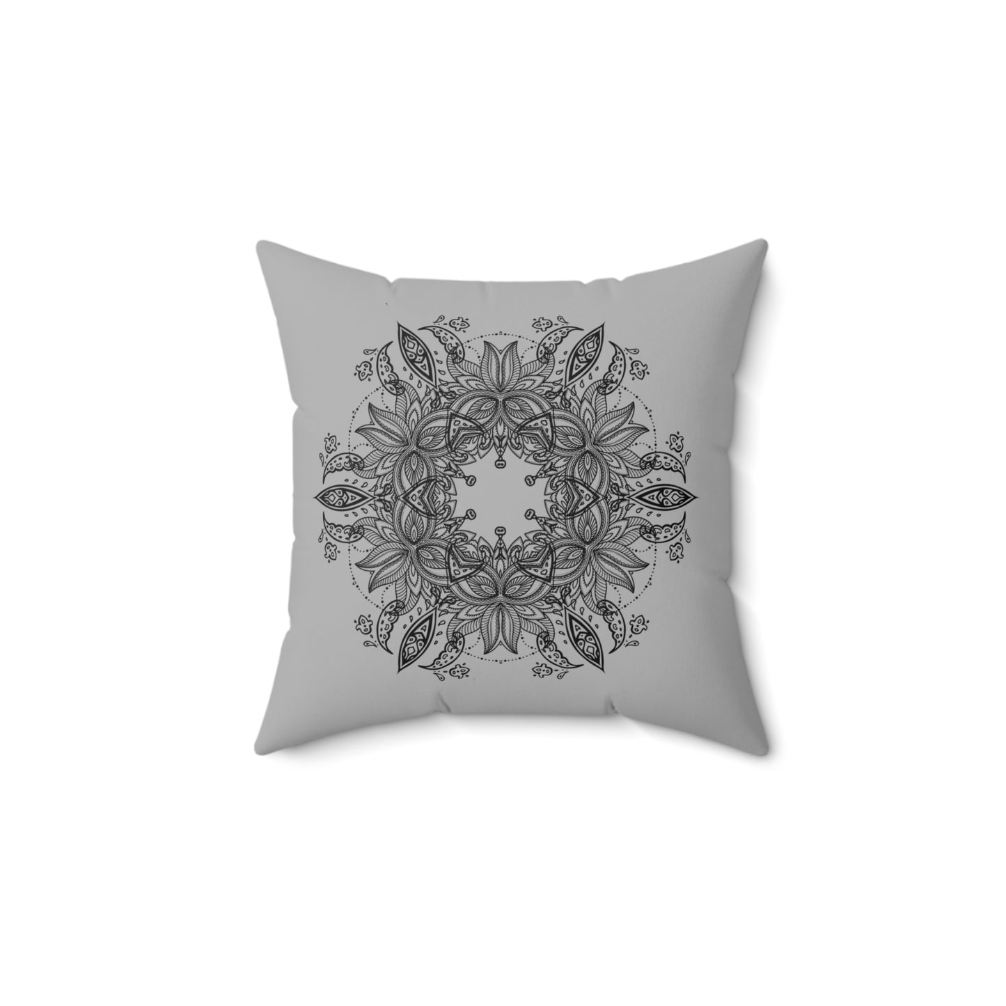 Floral Mandala Decorative Pillow