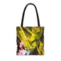 Vibrant Abstract Art Tote Bag, Colorful Reusable Shopper