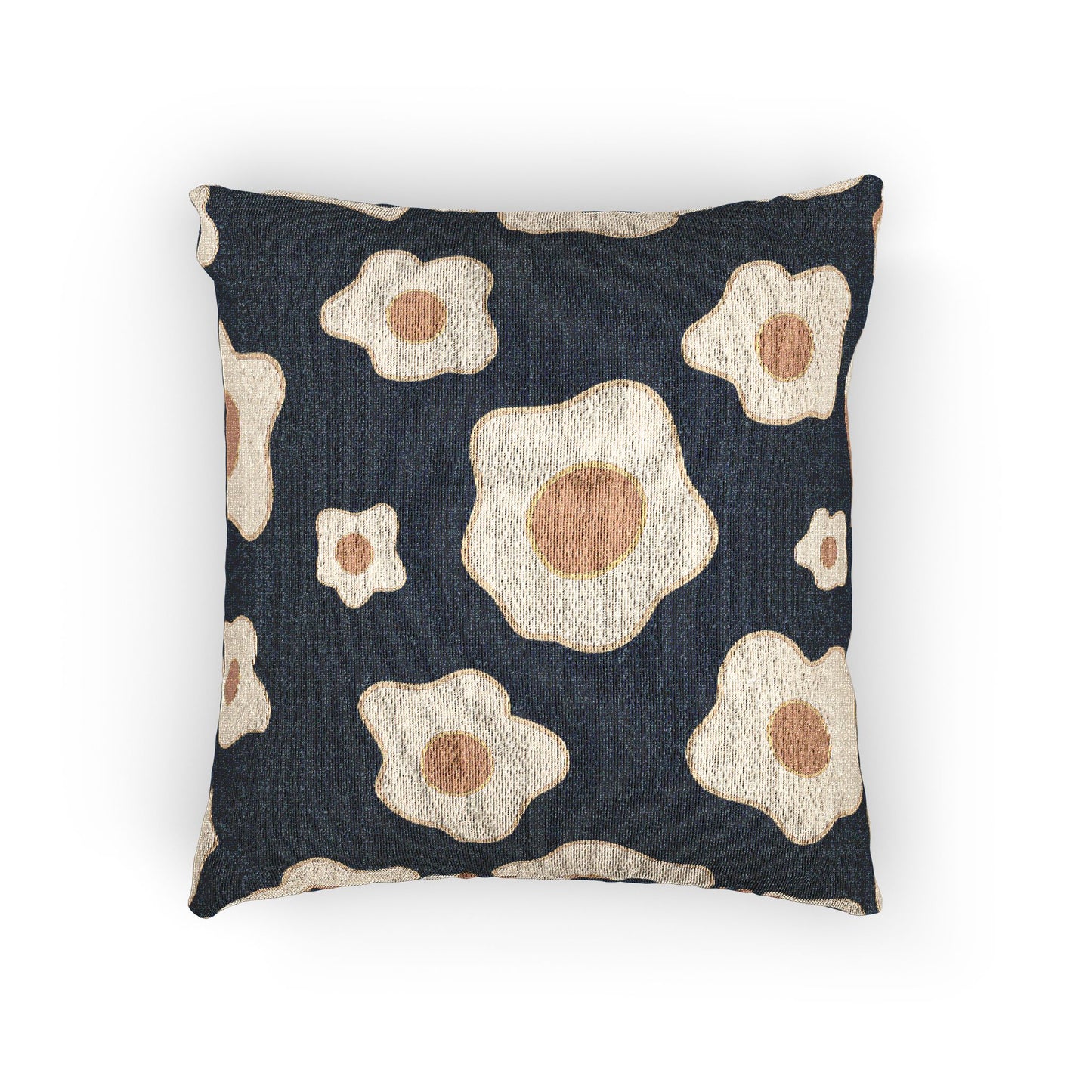 Boho Floral Woven Pillow, Cozy Home Decor, Throw Pillow, Living Room Accent, Gift for Housewarming, Bohemian Style