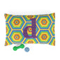 Vibrant Honeycomb Pet Bed - Colorful Dog Cat Bedding, Cozy Pet Lounge, Fun Pet Gift, Rainbow Dog Bed, Customizable Pet Accessories