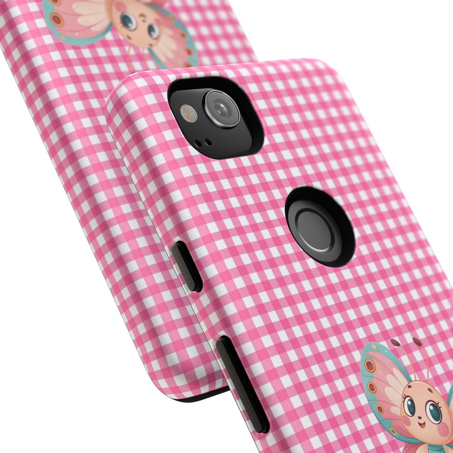Cute Butterfly Phone Case, Tough Cases, Floral Phone Accessory, Gift for Her, Spring Fashion, Kids' Birthday Present, Pastel Aesthetic