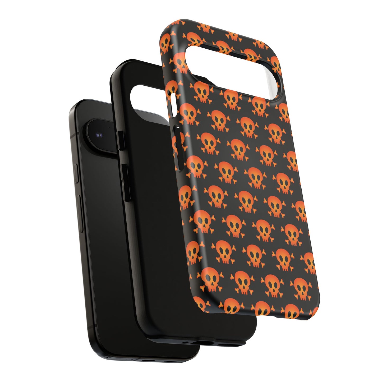 Halloween Skull Phone Case, Spooky Mobile Cover, Trick or Treat Accessory, Goth Gift, Skull Pattern Design
