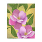 Matte Canvas, Stretched, 1.25" Tulips Pink and Purple Flowers