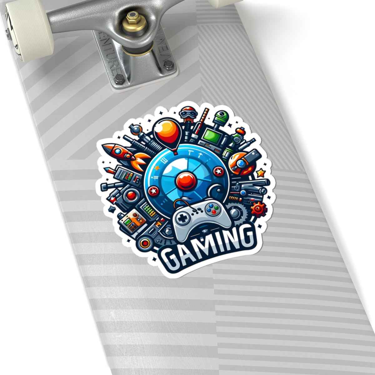 Gaming-Themed Kiss-Cut Stickers, Video Game Decals, Laptop Stickers, Gamer [...]