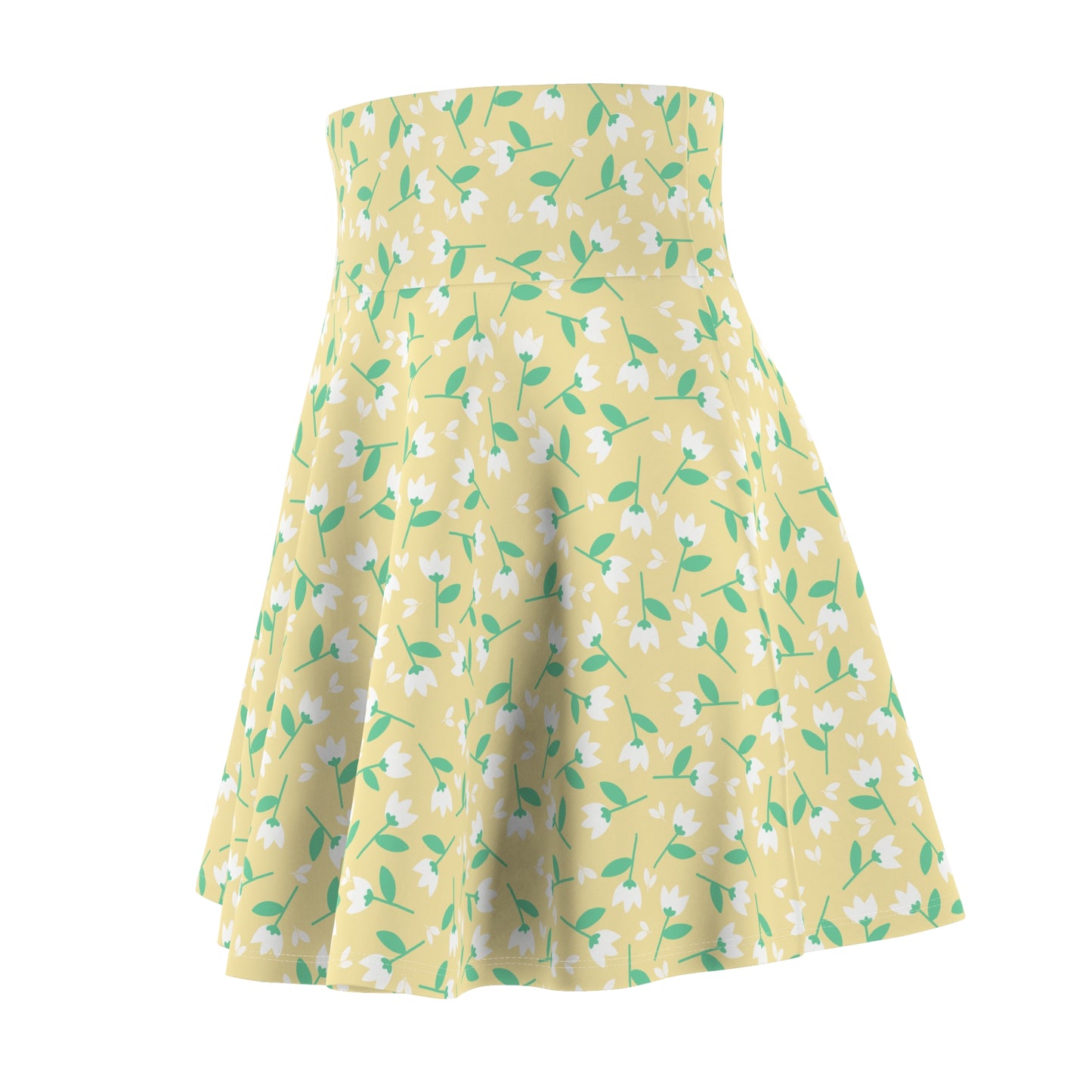 Floral Women's Skater Skirt | Spring Fashion, Casual Outfit, Summer Dress, Party Style, Comfortable Weekend Wear