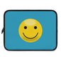 Smiley Face Laptop Sleeve | Cute Laptop Case, Tech Accessory, Gift for Students, Personalized Tech Sleeve, Vibrant Laptop Cover