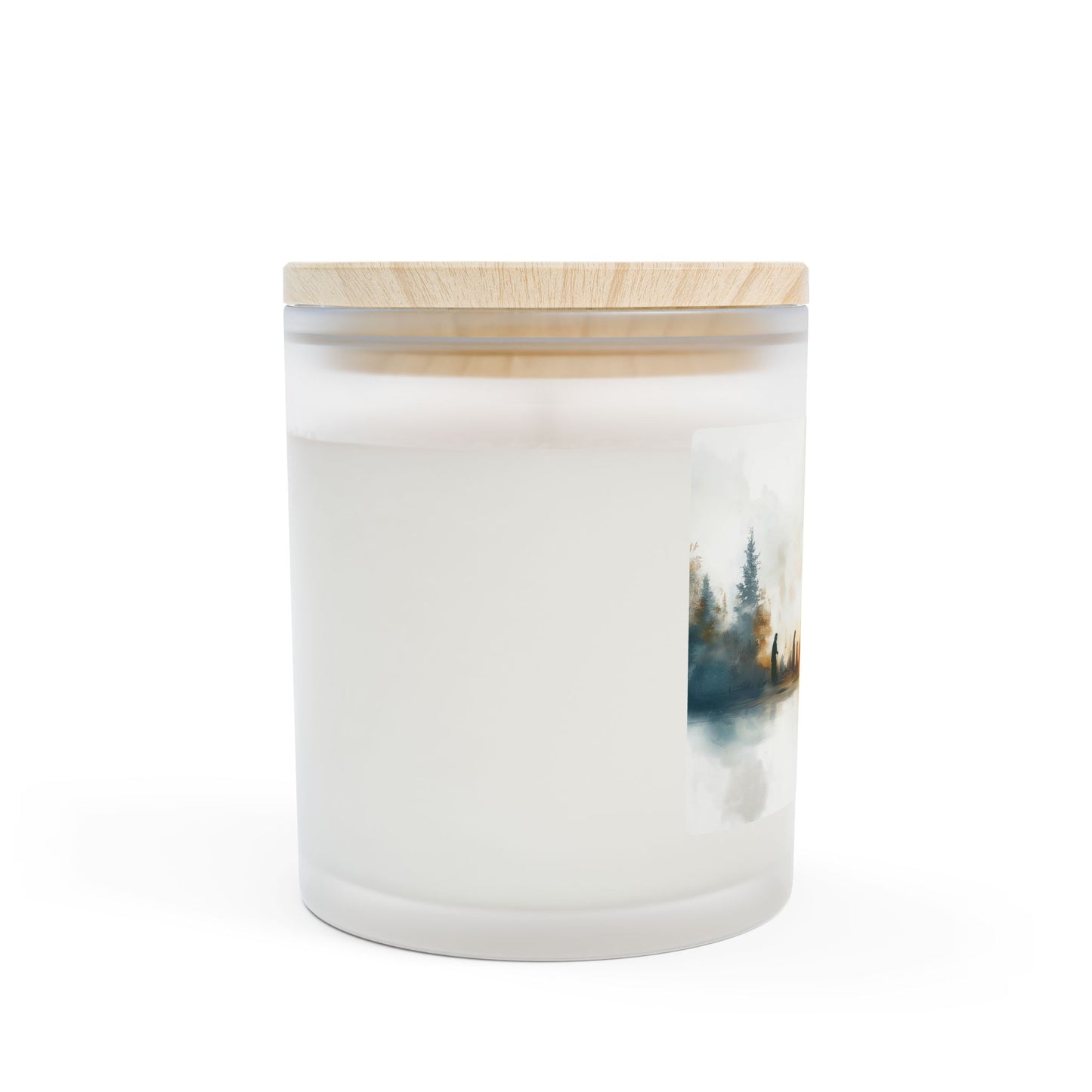 Frosted Glass Candle Holder, Cozy Home Decor, Gift for Winter, Holiday Candle, Relaxing Atmosphere, Aromatherapy Decor