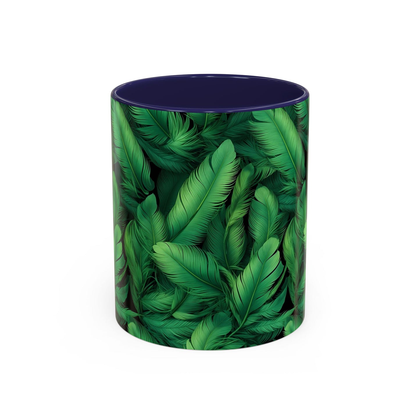 Tropical Leaf Coffee Mug - Green Botanical Drinkware, Ideal Gift for Nature Lovers, Home Decor, Tropical Theme, Eco-Friendly Beverage