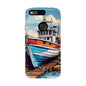 Colorful Fishing Boat Phone Case | Nautical Gift, Marine Design, Coastal Aesthetic, Summer Vibes, Sea Lover's Accessory
