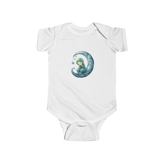 Adorable Baby Bodysuit with Moon and Stars Design, Infant Outfit, Newborn Gift, Baby Shower, Cute Sleepwear