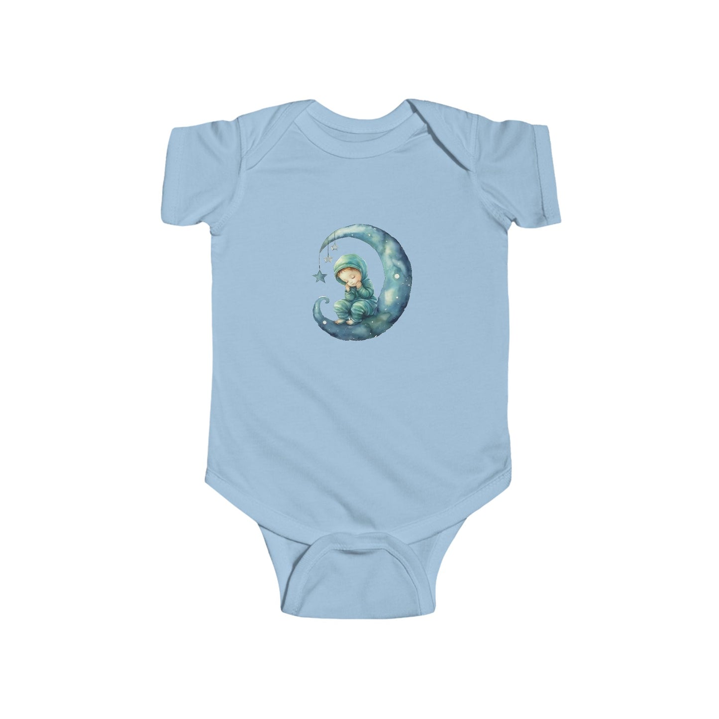 Adorable Baby Bodysuit with Moon and Stars Design, Infant Outfit, Newborn Gift, Baby Shower, Cute Sleepwear