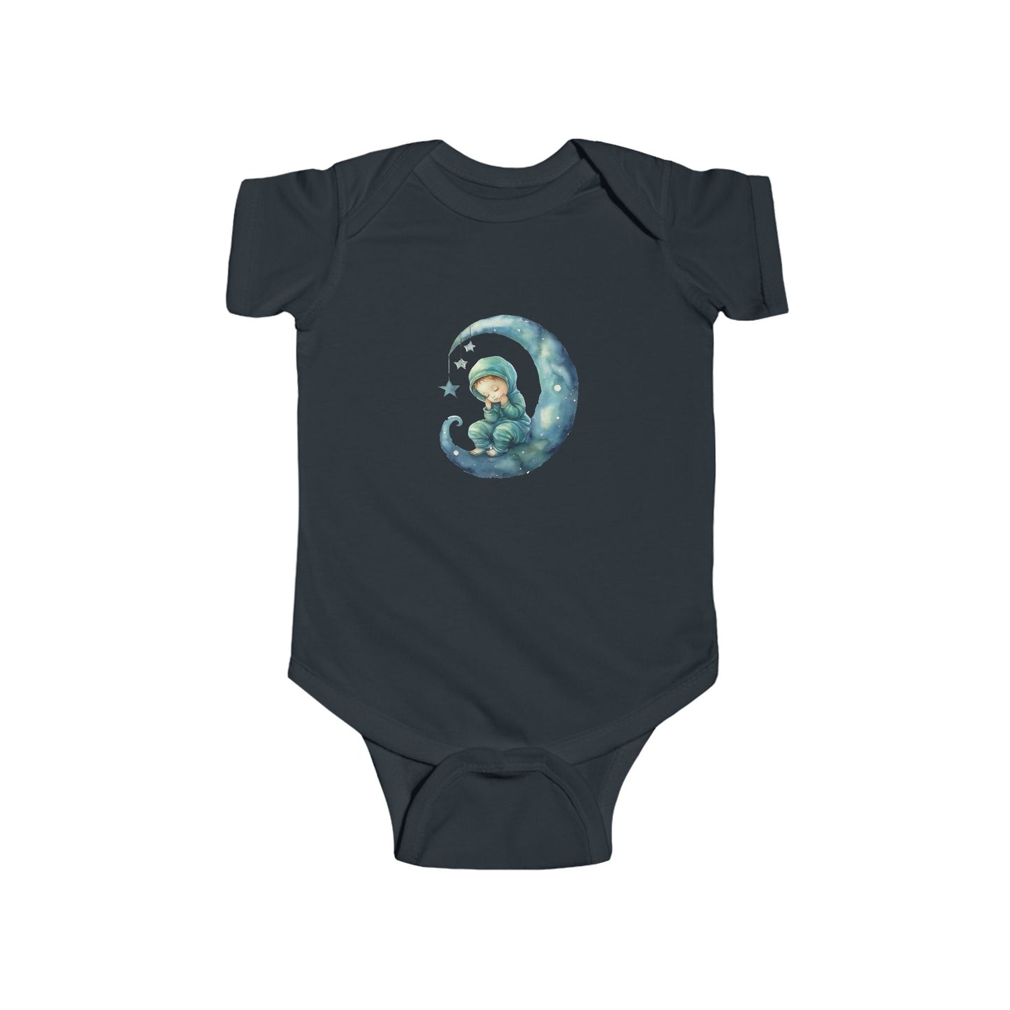 Adorable Baby Bodysuit with Moon and Stars Design, Infant Outfit, Newborn Gift, Baby Shower, Cute Sleepwear