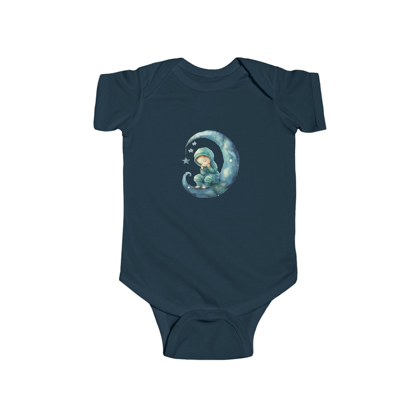 Adorable Baby Bodysuit with Moon and Stars Design, Infant Outfit, Newborn Gift, Baby Shower, Cute Sleepwear