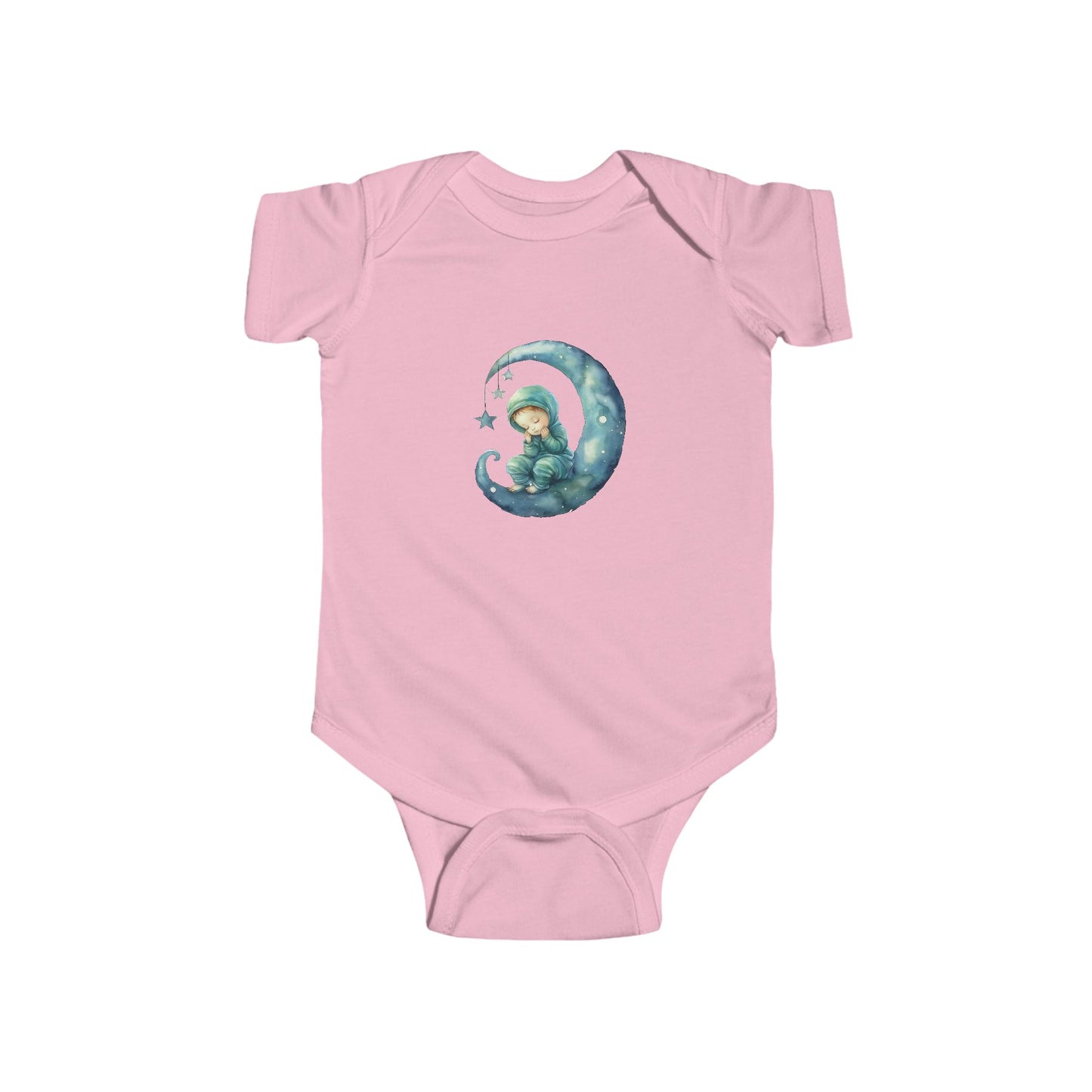 Adorable Baby Bodysuit with Moon and Stars Design, Infant Outfit, Newborn Gift, Baby Shower, Cute Sleepwear