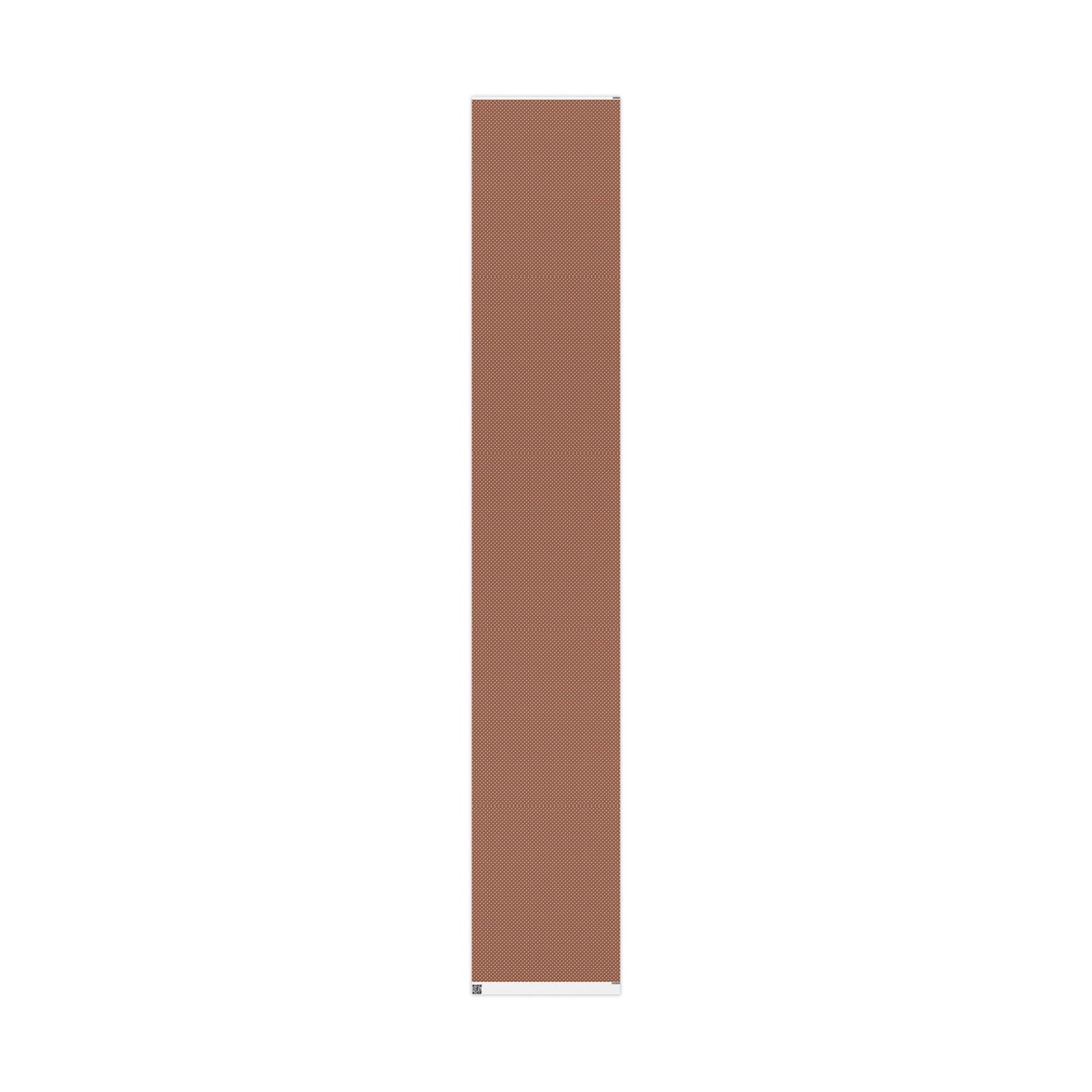 Polka Dot Brown Wrapping Paper Roll — Reversible Holiday & Gift Wrap