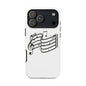 Musical Notes Phone Case — Black Treble Clef Music Staff Tough Case