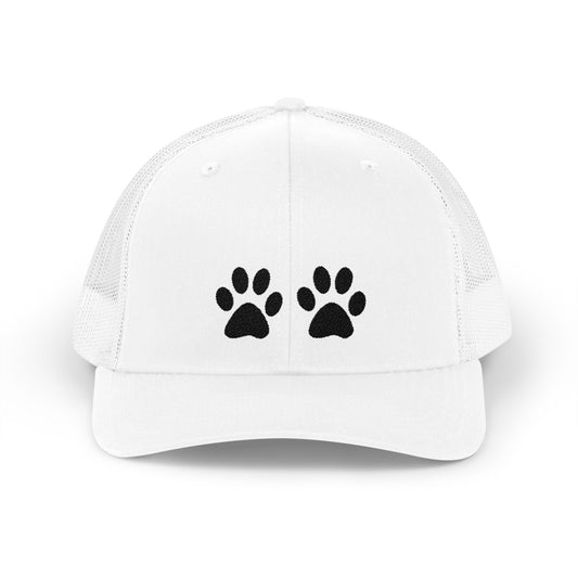 Paw Print Snapback Trucker Cap - Dog Lovers Hat, Pet Dad Gift, Adjustable Cap for Animal Lovers, Outdoor Activities, Casual Wear
