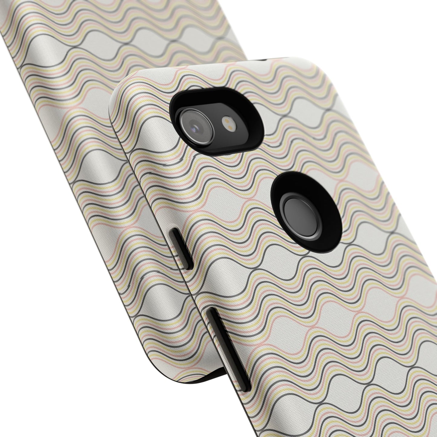 Stylish Phone Case for Tough Protection, Wavy Design, Chic Accessory, Gift for Her, Trendy Tech, Holiday Gift Idea
