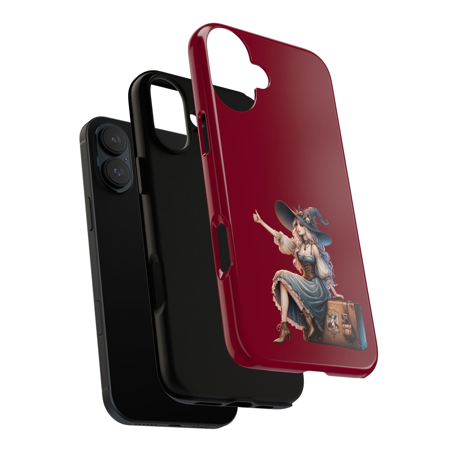 Witchy Phone Case - Magical, Durable - Halloween Gift, Cosplay Accessory, Cute Witch Design