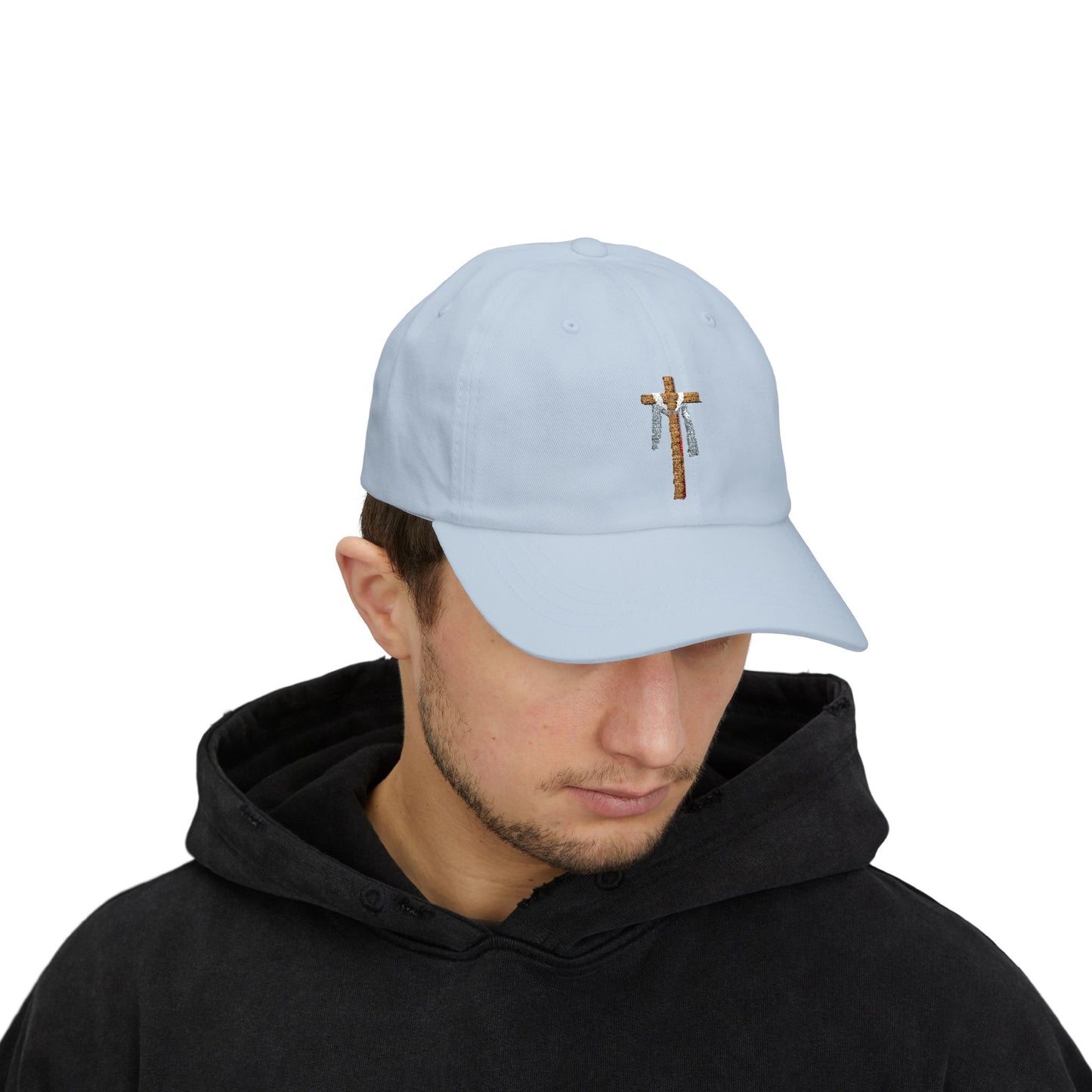 White Embroidered Classic Dad Cap - Casual Vintage Style, Perfect Gift for Father's Day, Summer Outings, Everyday Wear, Trendy Accessory