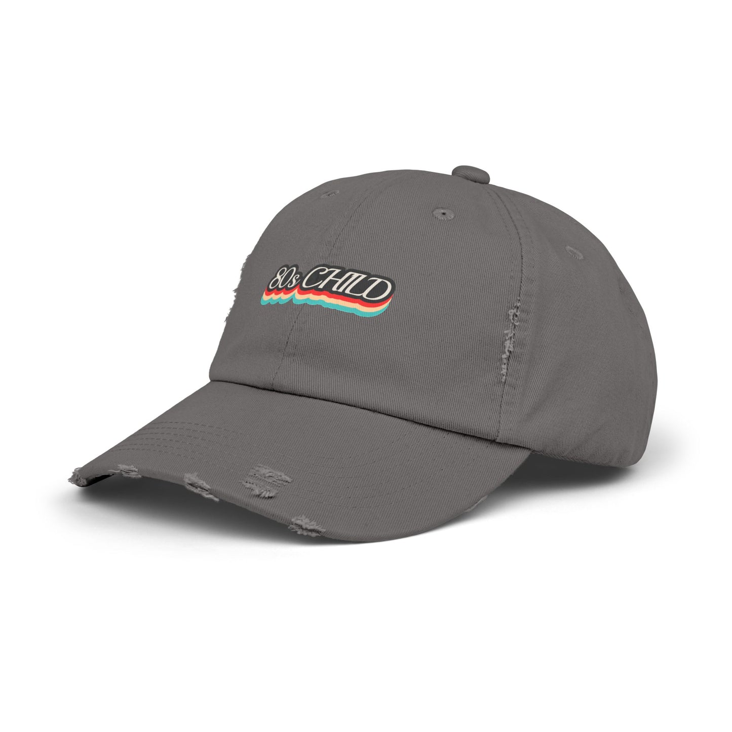 Unisex Distressed Cap- 80s child