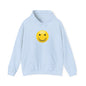 Smiley Face Hooded Sweatshirt, Unisex Cozy Hoodie, Casual Streetwear, Perfect Gift for Friends, Happy Apparel for Everyday Wear