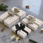 Neutral Leopard Print Gift Wrap Roll — Modern Safari Animal Pattern Wrapping Paper