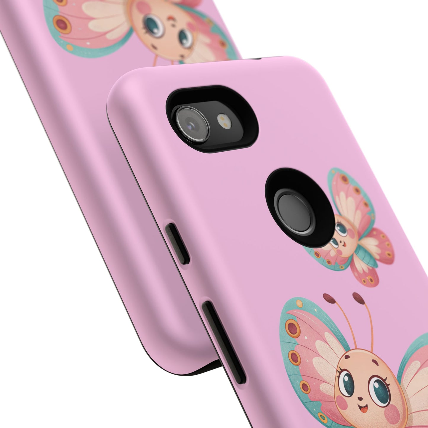 Cute Butterfly Phone Case, Tough Phone Cover, Girly Phone Accessory, Unique Gift for Her, Kids Phone Case, Floral Design Case