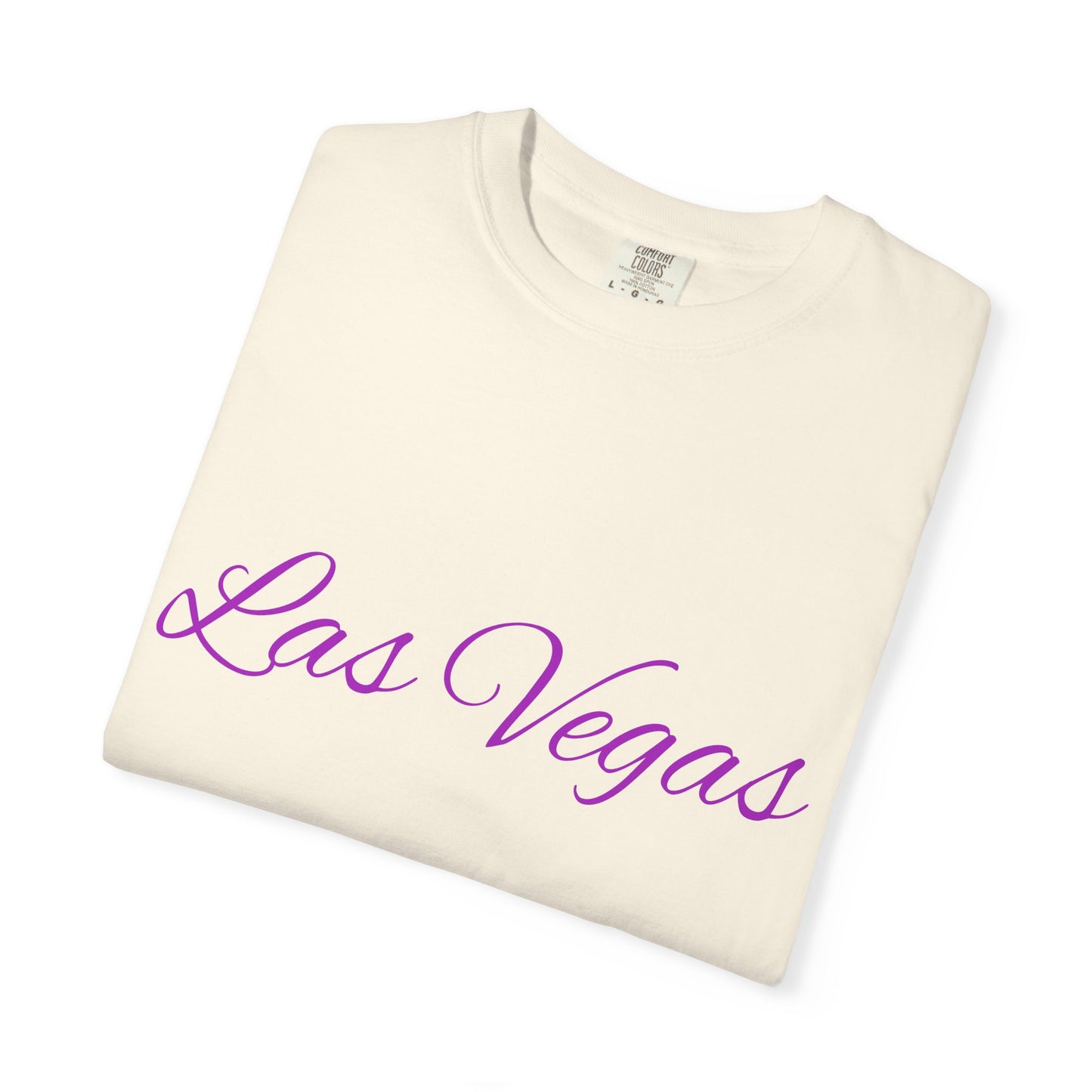 Las Vegas Floral Unisex Garment-Dyed T-Shirt | Vacation Tee, Travel Shirt, Summer Outfit, Gift for Travelers, Retro Las Vegas Design