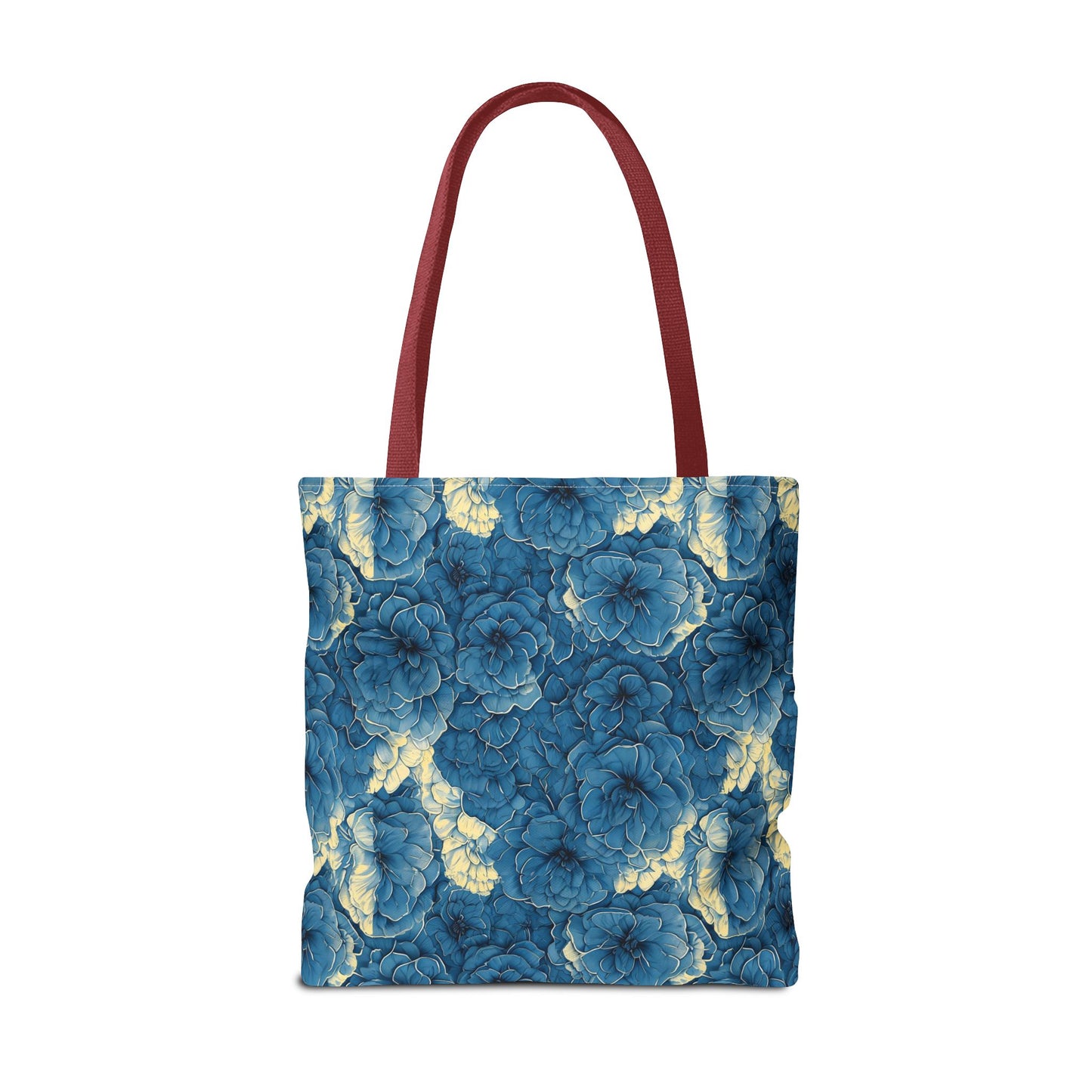 Floral Blue Peony Tote