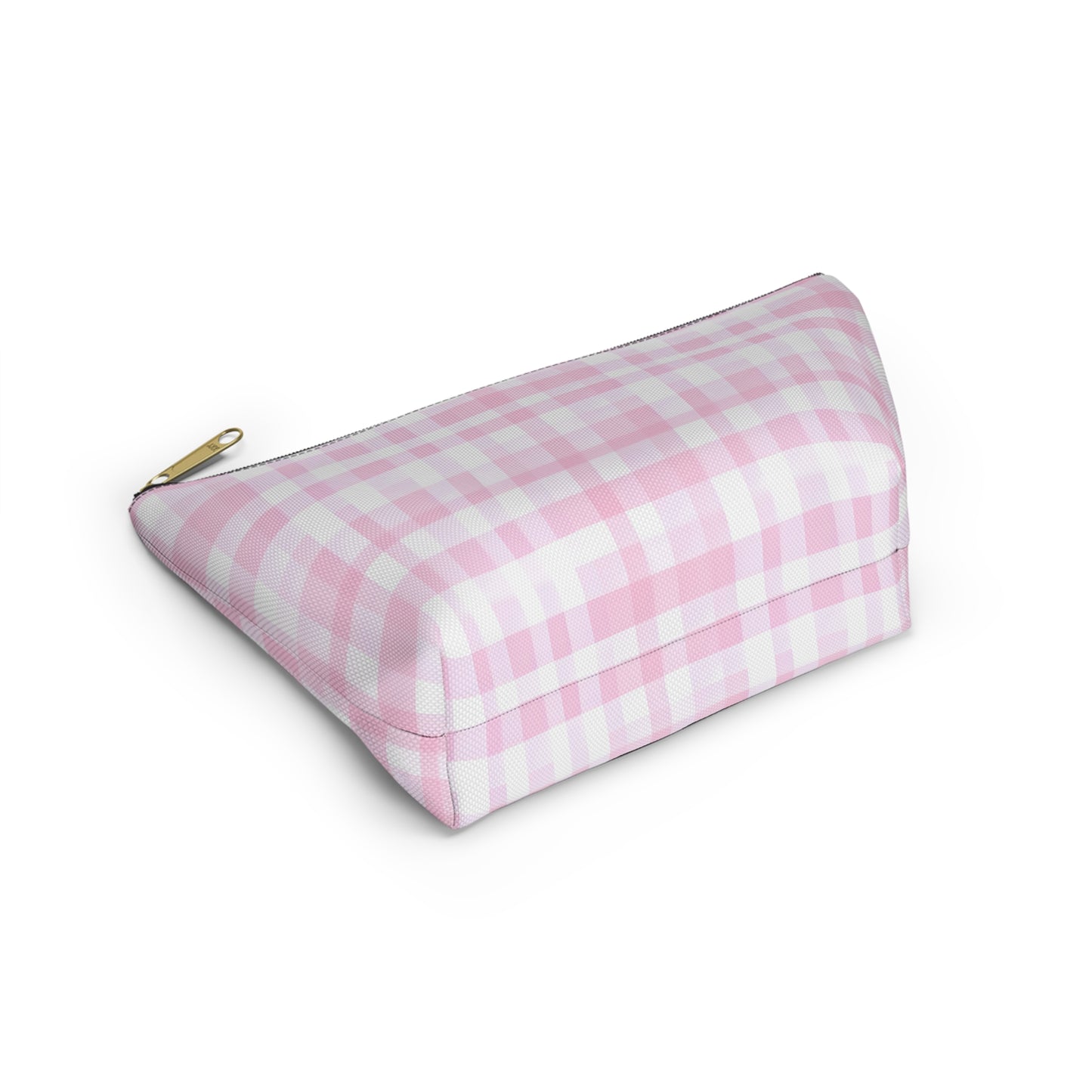 Chic Pink Plaid Accessory Pouch | Makeup Bag, Travel Organizer, Toiletry Case, Gift for Her, Cute Storage Solution