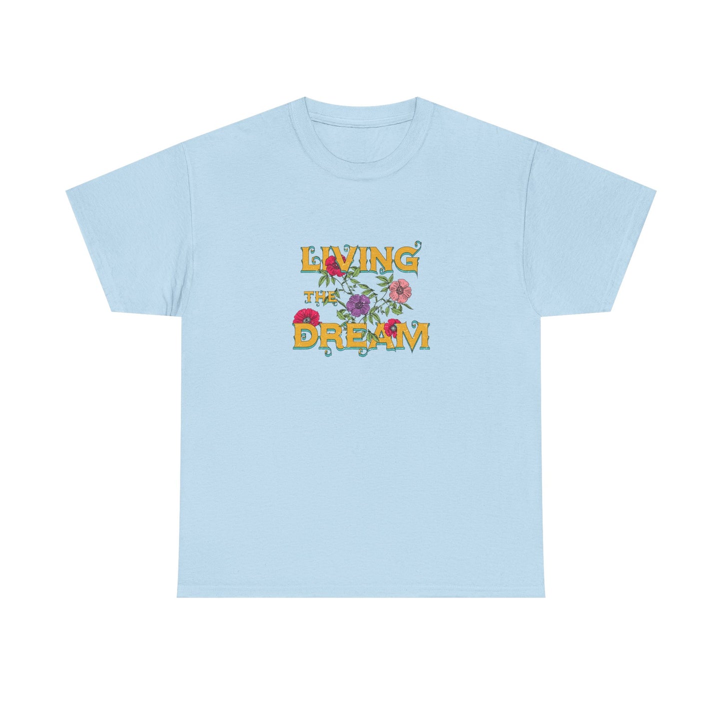 Living the Dream Floral Tee, Unisex Cotton T-Shirt, Inspirational Gift, Casual Everyday Wear, Flower Graphic Shirt, Summer Wardrobe [...]