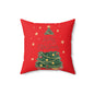 Christmas Tree Pillow, Festive Home Decor, Holiday Decoration, Cozy Couch Cushion, Merry Christmas Gift