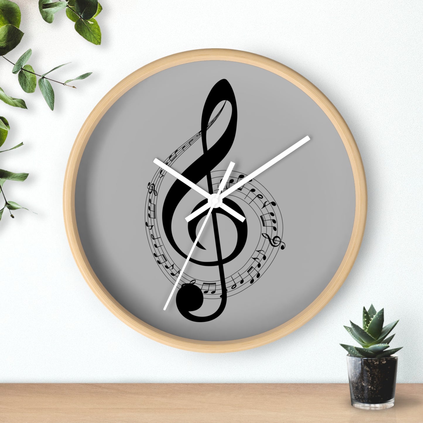 Musical Notes Wall Clock - Perfect for Music Lovers, Home Decor