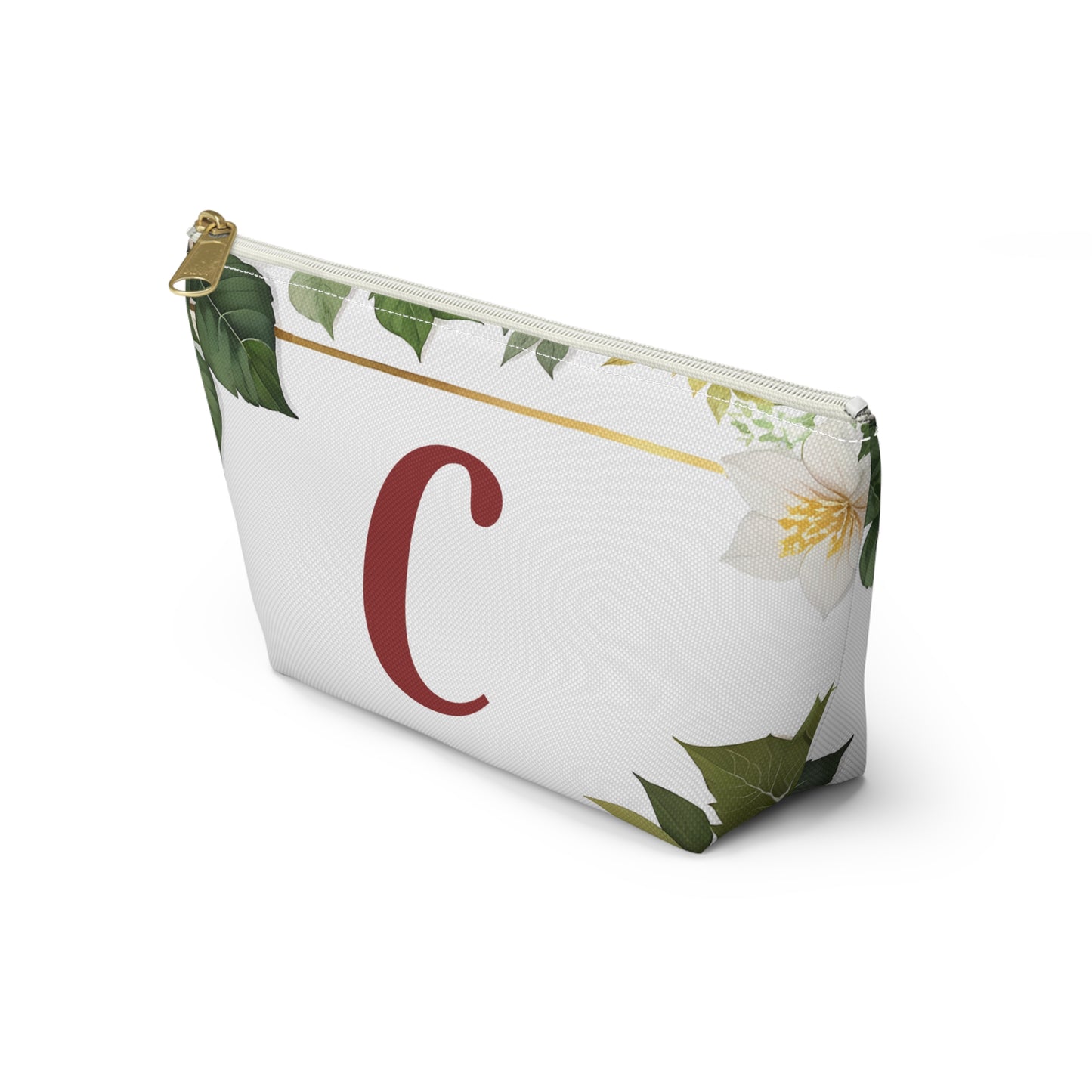 Copy of Personalized Floral Accessory Pouch, Makeup Bag, Gift for Her, Initial Pouch, Travel Organizer, Custom Cosmetic Bag