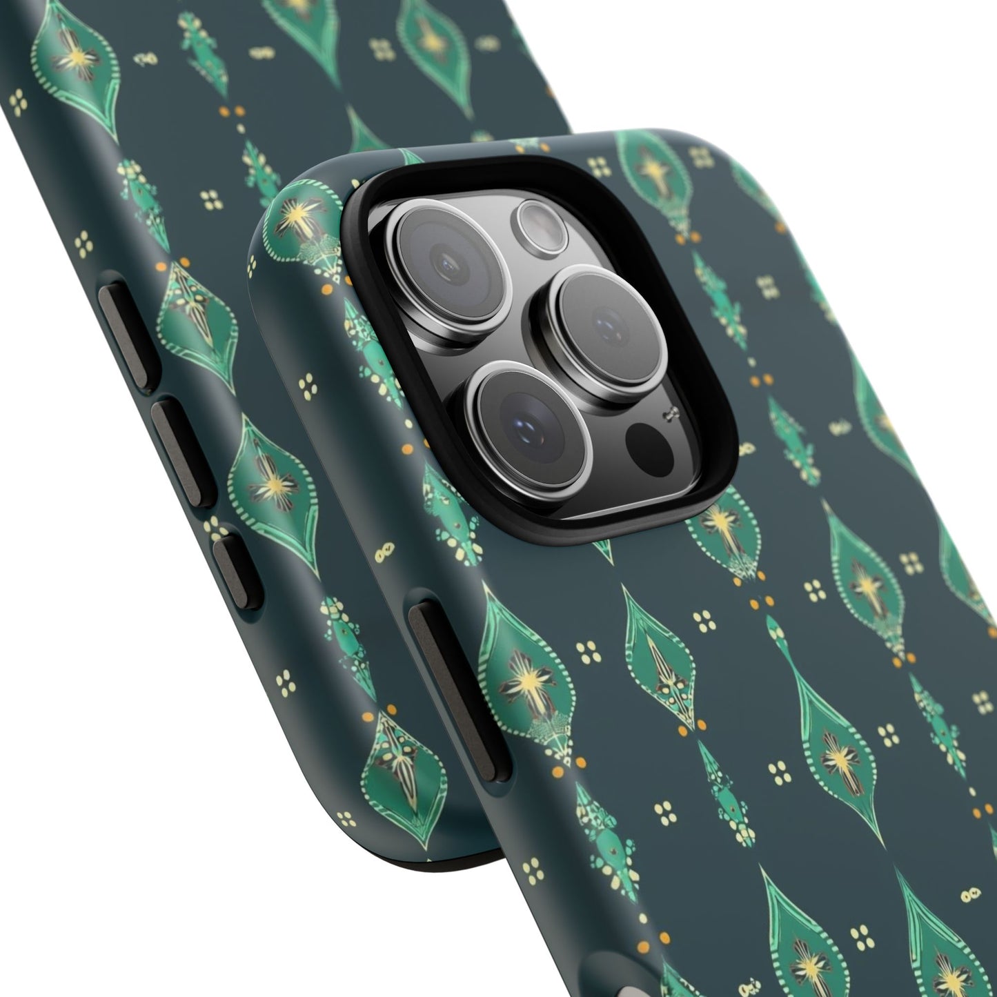 Emerald Boho Teardrop Phone Case