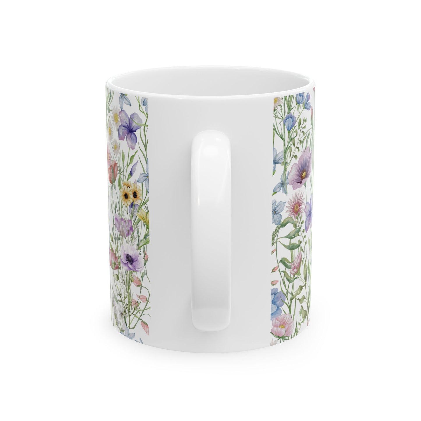Ceramic Mug, (11oz, 15oz) - wildflowers