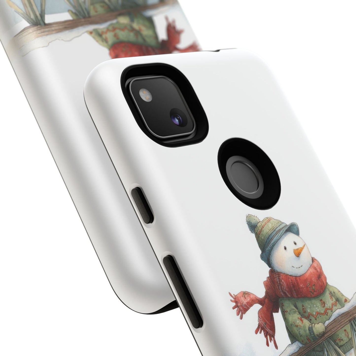 Snowman Phone Case – Winter Holiday Gift, Cute Snowman Design, Winter Accessories, Protective Phone Case, Unique Christmas Present