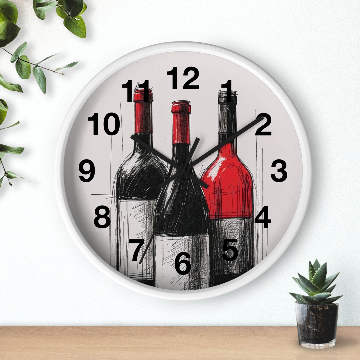 Wine Lovers Wall Clock, Decorative Timepiece for Kitchen, Bar, Home, Unique Gift for Wine Enthusiasts, Rustic Decor, Perfect for [...]