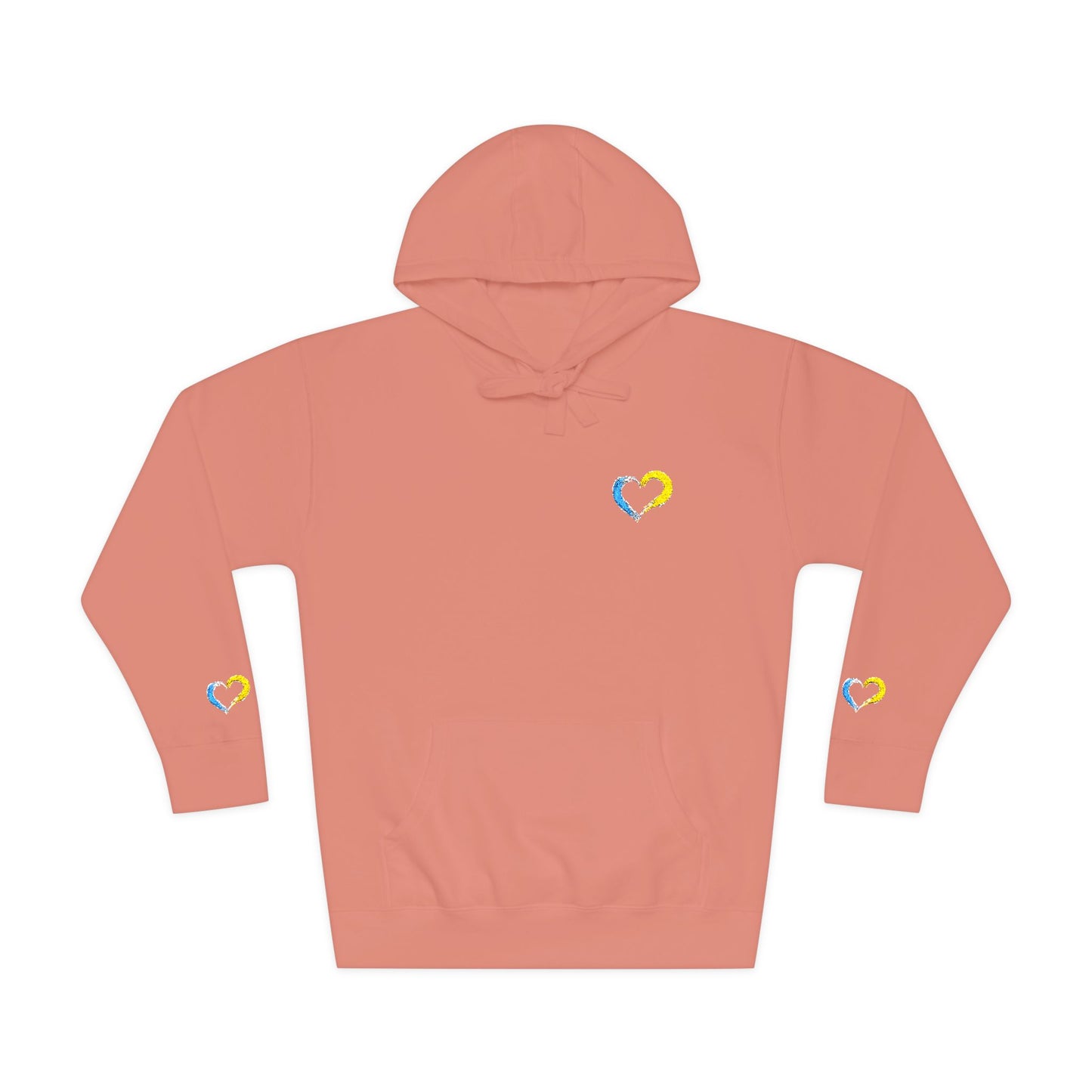 Colorful Heart Unisex Fleece Hoodie | Cozy Gift for Friends, Valentine's Day, Anniversary, Casual Wear, Spring Fashion