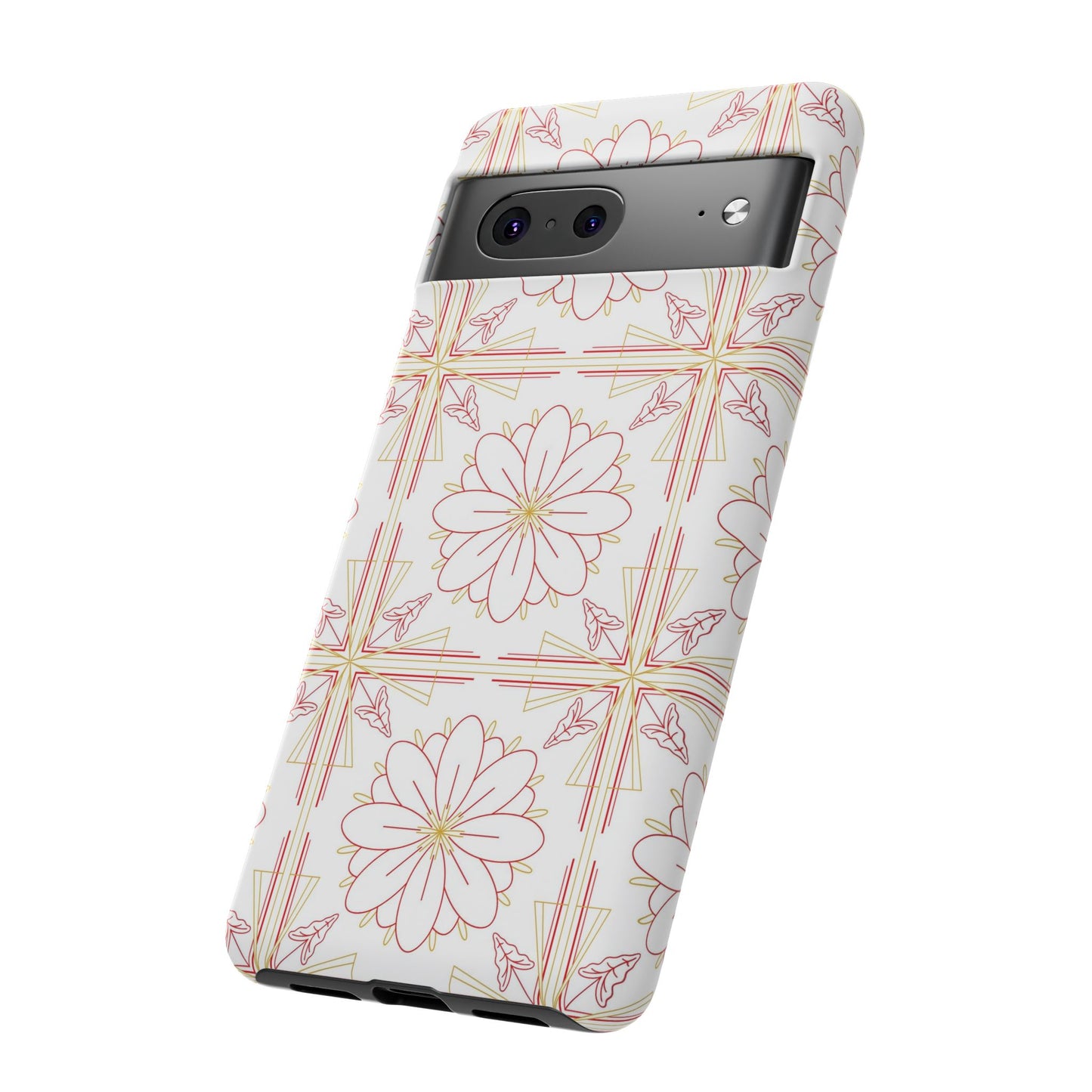 Floral Pattern Phone Case - Stylish Tough Case, Flower Design, Cute Mobile Cover, Phone Accessory, Gift for Her, Spring Style